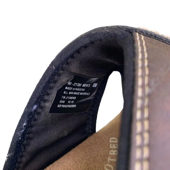 Dockers Men's Memory Foam Fusion Footbed Brown Sandals Slides Sz 8M Small Defect - Picture 6 of 8